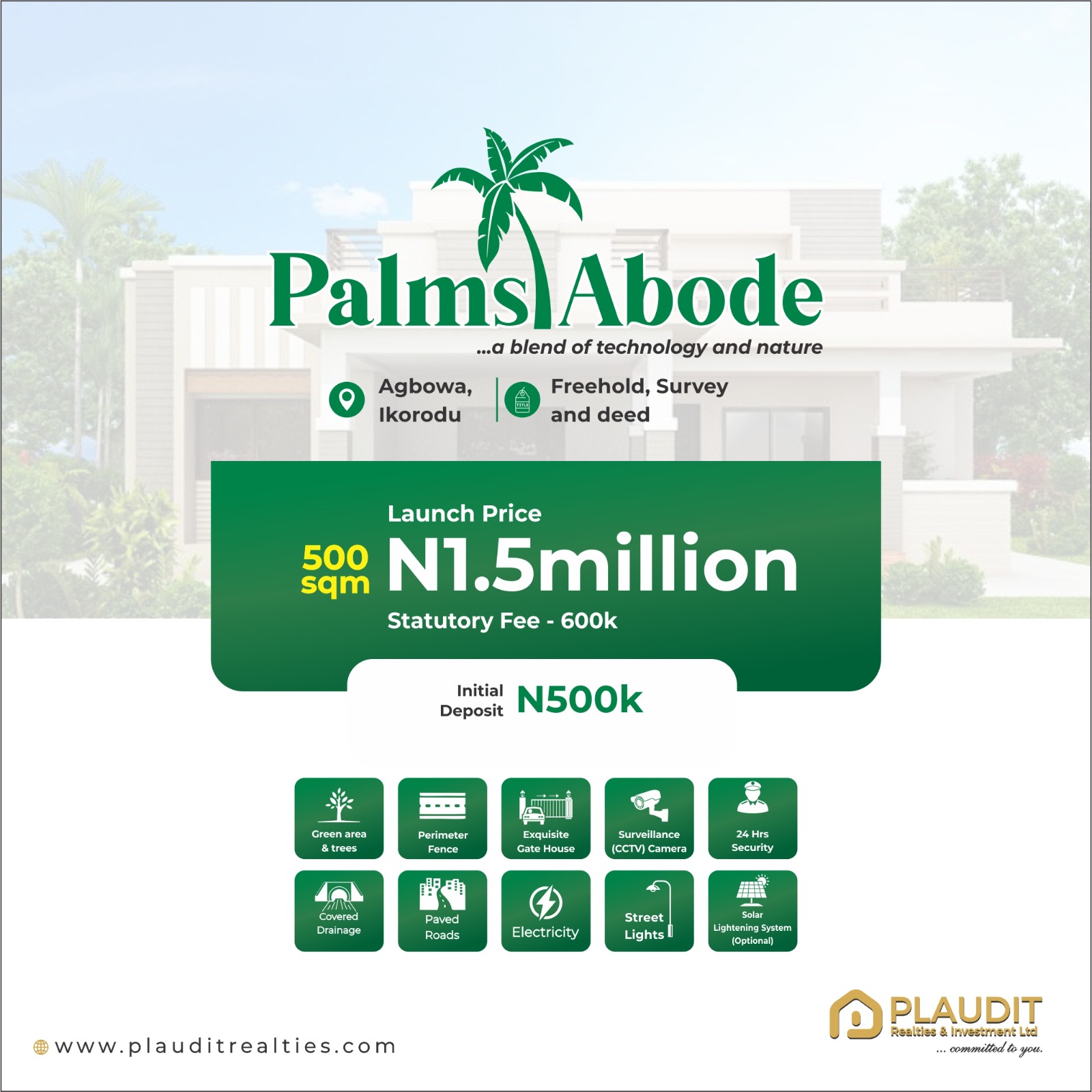 *PALM ABODE  at Agbowa Ikorodu for N900,000